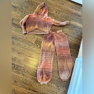 Free people sweater set size small